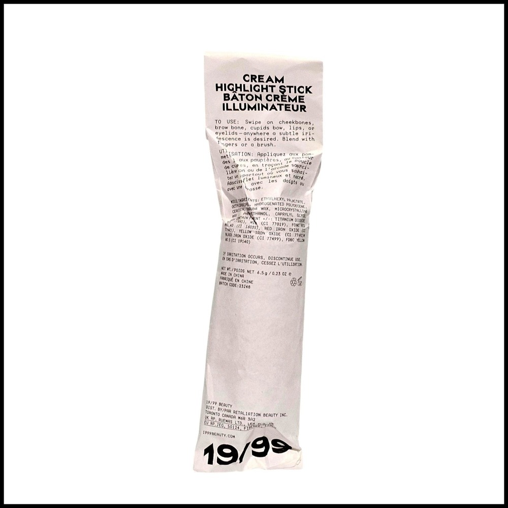 19/99 Beauty Miele Cream Highlight Stick Illuminator Makeup NEW full Size Seal